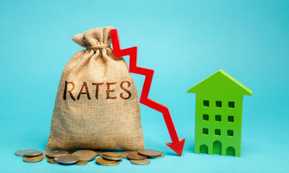 low interest rate concept